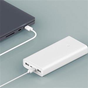 پاور بانک شیائومی مدل Mi 3 _ PLM18ZM ظرفیت 20000 میلی آمپرساعت اصل