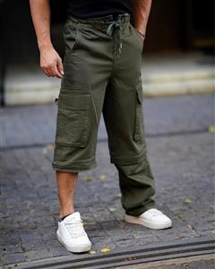 شلوار کارگو بگ مردانه, شلوارکشو، دمپا استوپر SIGAMMEN