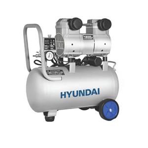 کمپرسور سایلنت 50 لیتری هیوندای hp-1050| اصل- ضمانت 12 ماه- موتور القایی سیم پیچ مس و دو سیلندر