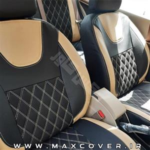 روکش صندلی پژو پارس مدل X22 چرم و پارچه