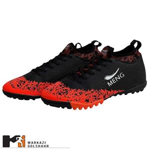 کفش چمن مصنوعی نوجوان Meng مشکی نارنجی