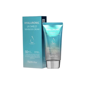 ضدآفتاب آبرسان هیالورونیک اسید فارم استی Farm Stay Hyaluronic Acid Moisture Sun Cream SPF50  PA
