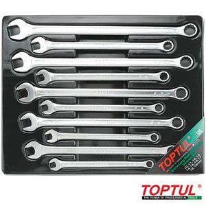 آچار یکسر تخت یکسر رینگی تاپ تول مدل GAAF1008 مجموعه 10عددی