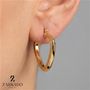 گوشواره حلقه ای طرح مثلث و ورساچه