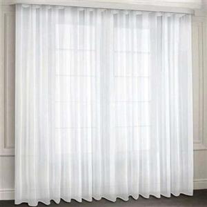 پرده مدل حریر طرح دار پلیسه سایز 285x875 سانتی‌متر