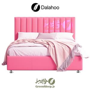 تختخواب باکس هتلی ثابت دالاهو (اسپیشیال) سایز 120 یک و نیم نفره به همراه تاج طرح عمودی