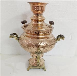 سماور مسی 6 لیتری ذغالی نانو ارسال رایگان