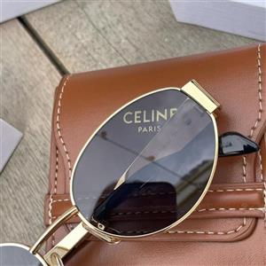 عینک آفتابی پلاریزه بیضی سلین CELINE سفید مستر کوالیتی به همراه پک کامل سلین