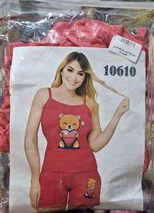 ست زنانه تاپ و شورتک خرسی