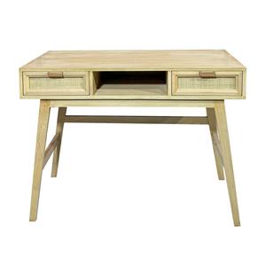 میز تحریر با دو کشو حصیری مایا