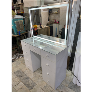میز آرایشی مدل تارا 9 کشو تمام MDF مبلمان نارنجی مدل 529764
