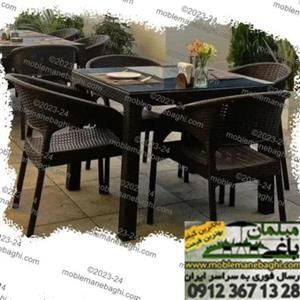 ست 4نفره میزوصندلی حصیری ناصر