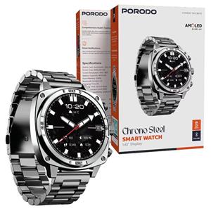 ساعت هوشمند کرونو استیل پرودو مدل porodo Chrono Steel smart watch