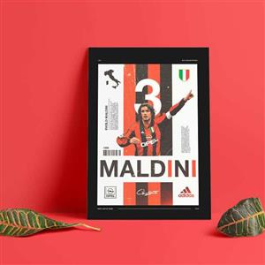 متال پوستر طرح مالدینی (Maldini)