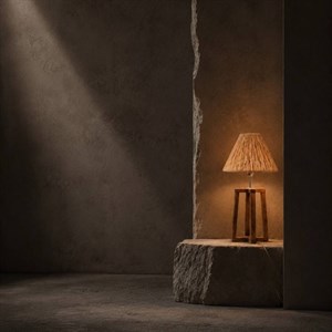 آباژور چوبی مدل رافیا
