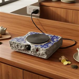 اجاق سنگی المنتی دفرمه قلم زنی شده