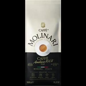 دانه قهوه مولیناری ۱۰۰٪ عربیکا 1کیلویی Caffe Molinari Arabica 