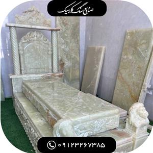 سنگ مزار مرمر سفید ضخامت ۶ سانتی کد 100 