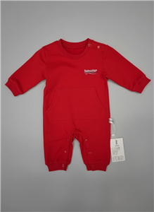 سرهمی (رامپر) نوزادی و کودک طرح اسپرت – رنگ قرمز