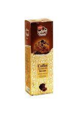 بستنی با طعم قهوه حاوی تکه های کیک براونی کاله پاکتی 1 لیتریی