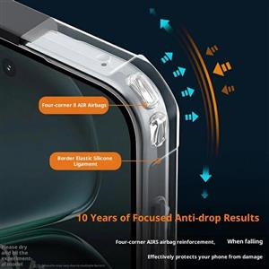 گارد شفاف رینگ استند 360 درجه مگ سیف OnePlus 15 مارک XUNDD سری Beatle Rotatable