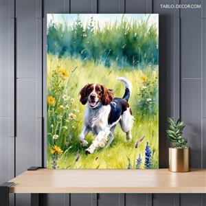 تابلو دکوراتیو سگ با کیفیت چاپ بالا High quality printed dog