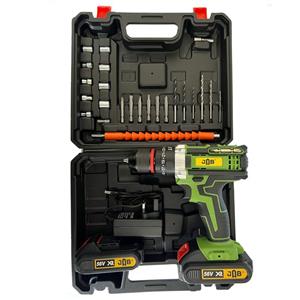 مجموعه 40 عددی دریل پیچ گوشتی شارژی چکشی 10 میلی متری 78 ولت جاب مدل JB-78 POWER X-GE
