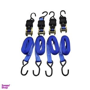 تسمه باربند جغجغه ای خودرو تندیس مدل YP-TT-2352/5M*25mm طول 5 متر مجموعه 4 عددی