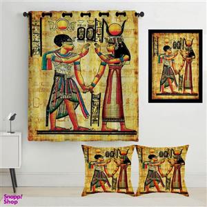 پرده رنس (Rence) مدل S2-41110 به همراه تابلو و کوسن