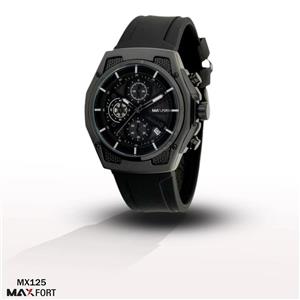 ساعت اسپرت سه موتوره مکس فورت MAXFORT مدل MX125 فول مشکی⌚✅