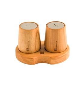نمکدان چوبی نیم وود مدل خمره ای