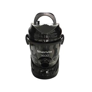 جاروبرقی سطلی شروین مدل 3600 مخزن 18 لیتری با لوله استیل تلسکوپی