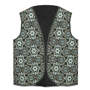 وست یقه هفت زنانه مدل کتان گلدوزی سنتی کد AK1542