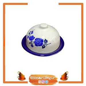 کره خوری سرامیکی رز آبی 
