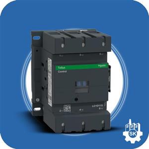 LC1D115E7کنتاکتور D115 اشنایدر 115 آمپر 55 کیلووات بوبین 48 ولت AC