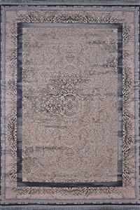 فرش آراد 1500 شانه کد 113 زمینه نقره ای (غیربرجسته)