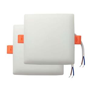 پنل ال ای دی 10 وات پی جی تی مدل فول لایت فنر متغیر طرح توکار مربع بسته 2 عددی