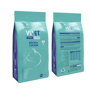 غذای خشک گربه بالغ وی پت با طعم مرغ وزن 10 کیلوگرم _ ViPet cat dry food chicken taste