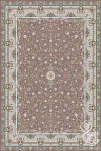 فرش قیطران 1500 شانه کلکسیون فردوس طرح سین دخت زمینه سوسنی (برجسته)