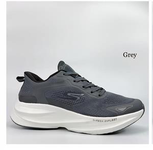 کتونی اسکیچرز خاکستری مدل Carbon Infused مناسب پیاده‌روی شهری و استفاده روزمره