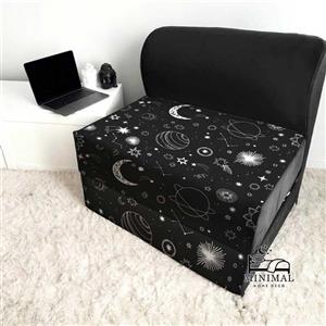 کاناپه تخت شو یک نفره فانتزی ماه و ستاره مدل M1168