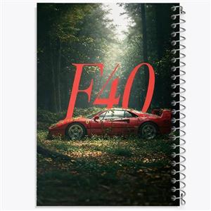 دفتر طراحی 50 برگ خندالو طرح ماشین فراری (Ferrari)