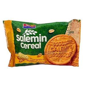 بیسکویت سبوس دار با شهد توت و شکلات 30 گرمی سالمین