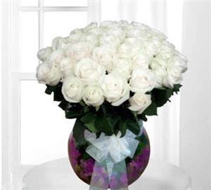 گلدان شیشه ای رز هلندی