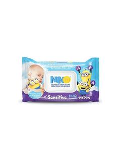 دستمال مرطوب کودک نینو مدل Sensitive بسته 70 عددی Nino Wet Wipes For Kids 70psc 