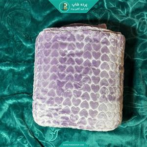 پتو دونفره رنگ یاسی سایز 220*240 سانتی متر