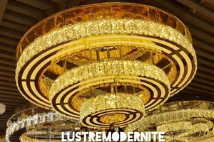 لوستر کریستالی مدل گرد پلکسی
