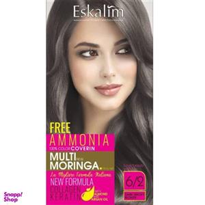 کیت رنگ مو اسکالیم سری شماره 6.2 رنگ بلوند دودی تیره حجم 100 میلی لیتر