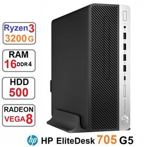 مینی کیس HP EliteDesk 705 G5 SFF RYZEN 3 3200G رم16
