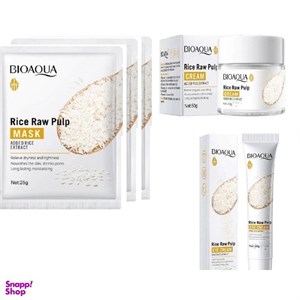 پک مراقبت پوستی بایوآکوا (BioAqua) مدل برنج مجموعه 10 عددی